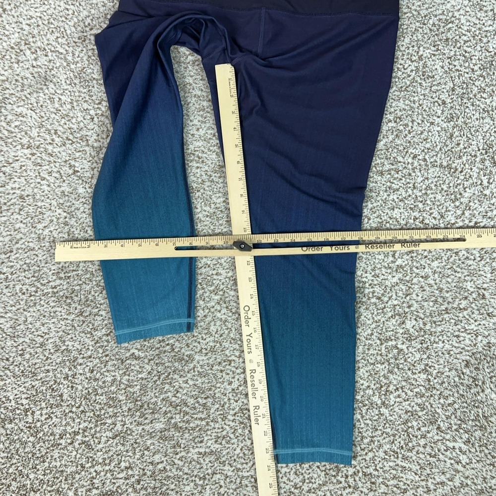 Athleta Leggings Womens XL Blue Ombre Elation 7/8 Tight Ankle Yoga Gym Sport - Picture 6 of 11
